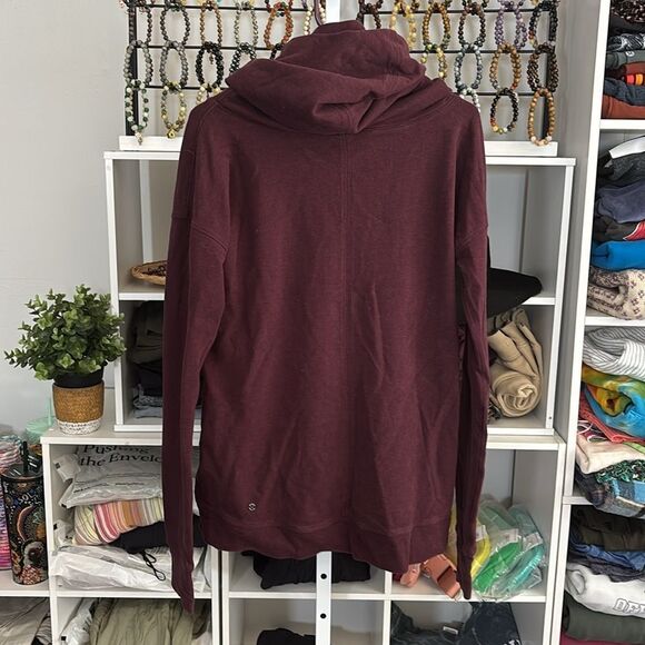 Lululemon Stress Less Hoodie
Heathered Bordeaux Drama size 6 (small) $98 msrp - Picture 6 of 7